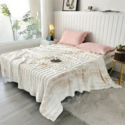 Polyester Plush Faux-Fur-Style Throw Blanket — Selected Color and Size