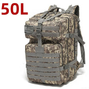 Unisex Oxford Hiking Backpack — MOLLE Webbing, 25L or 50L