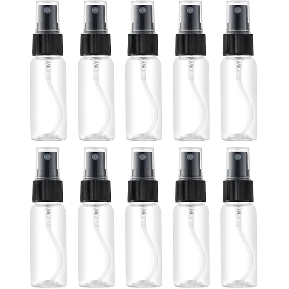 Plastic Refillable Spray Bottles — 30 mL, Selected 5- or 10-Piece Pack