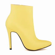 Faux Fur Stiletto Ankle Boots