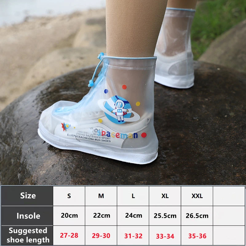 Children’s Reusable Rain Shoe Covers — Selected Print and Size, 1 Pair