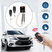 12V Car Battery Cutoff Switch Wireless Remote Control Disconnect Battery Relay With Led Display Leakage Protection Universal