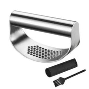Stainless Steel Garlic Rocker Press