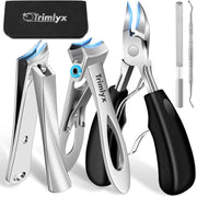 5PCS/7PCS Set Heavy Duty Nail Clippers Angled Head Large Toenail Clippers Ingrown Toe Nail Clippers for Thick Toenails  Seniors