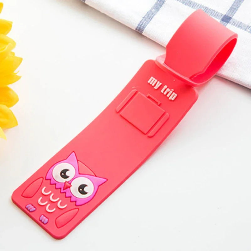 Owl-Shaped Luggage Tag — Selected Color, 1 Piece