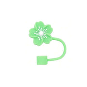 Flower Silicone Straw Covers — 10 mm Fit, Selected Color and Pack