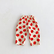 Kids Cartoon Print Summer Trousers