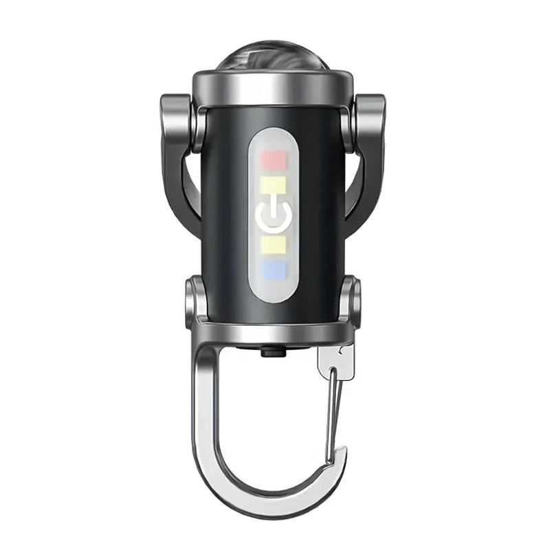 USB-C Rechargeable COB and LED Keychain Flashlight — Selected Pack