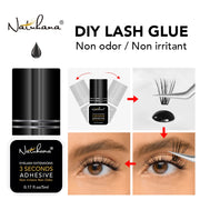 NATUHANA False Eyelash Glue Waterproof Eye Lash Cosmetic Tools False Eyelashes Adhesive Clear-white Dark-Black Makeup Tools