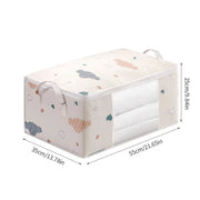 Nonwoven Quilt Storage Bag with Window — 55 × 35 × 25 cm, 1 Piece