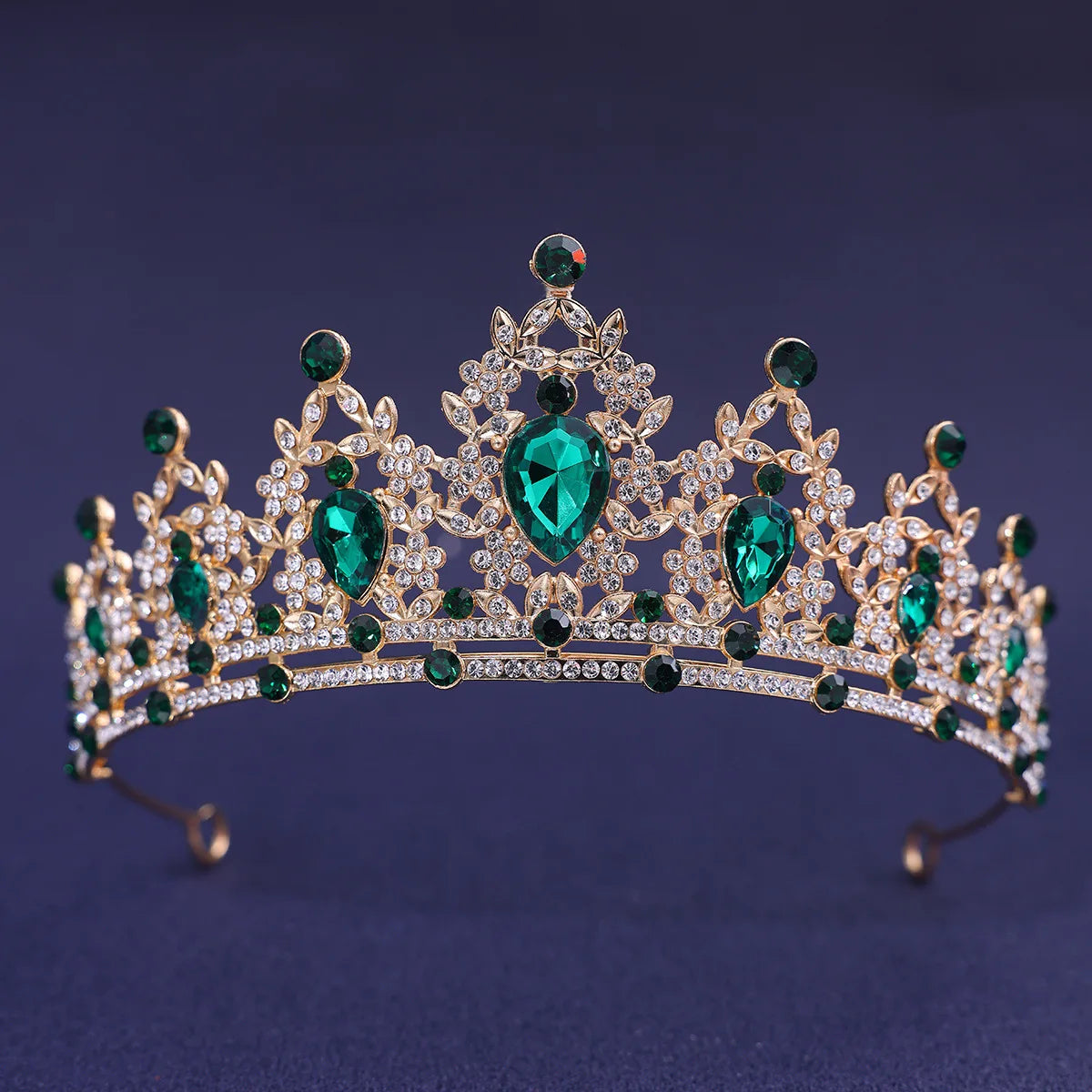 Luxury Elegant Princess Bridal Crystal Tiara Crown For Women Silver Color Diadem Veil Tiaras Wedding Hair Accessories Headpieces