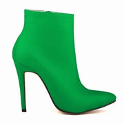 Faux Fur Stiletto Ankle Boots