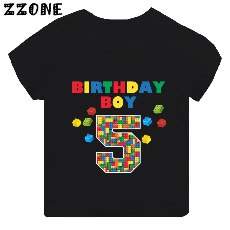Building Blocks Print Kids T-Shirt