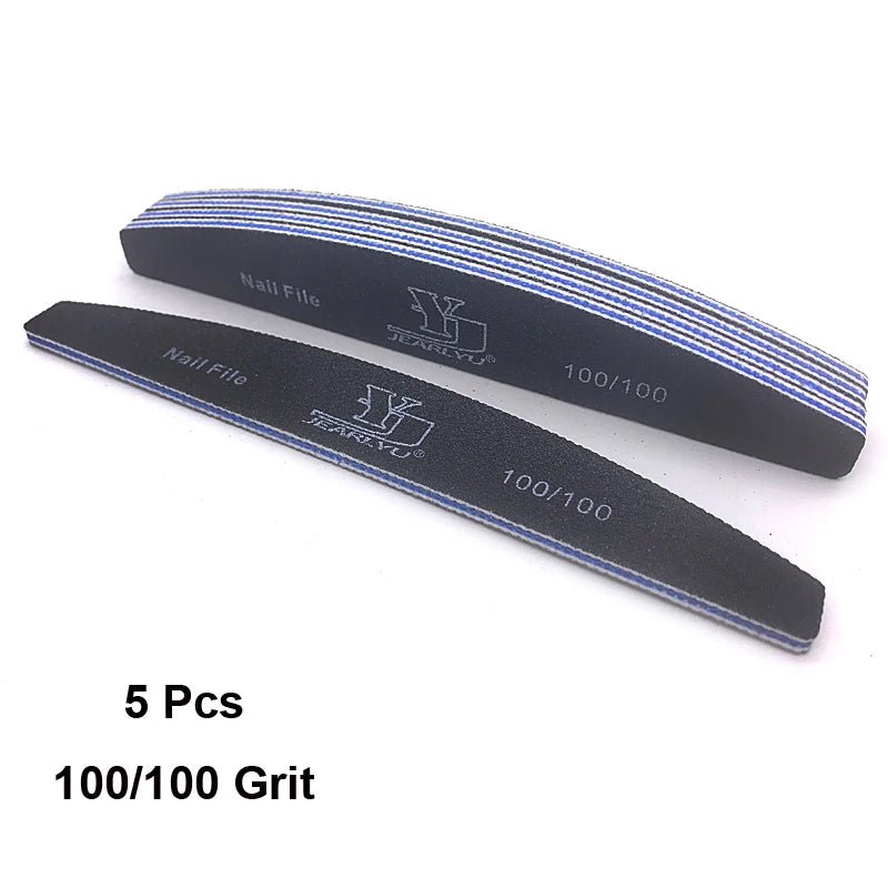 Abrasive Nail File Set — 5 Pieces, Selected Shape and Grit