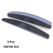 Abrasive Nail File Set — 5 Pieces, Selected Shape and Grit