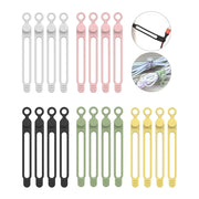 Reusable Silicone Cable Ties — Selected Color and Pack