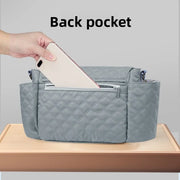Large Capacity Stroller Storage Bag Convertible Shoulder Bag Crossbody Diaper Bags for Moms Baby Carriage Hanging Bag Accessory