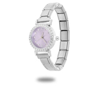 Fashion Luxury DIY 9MM Charm Stainless Steel Shiny Round Square Watch Bracelet Bangle High Quality Y2K Watch Head Christmas Gift