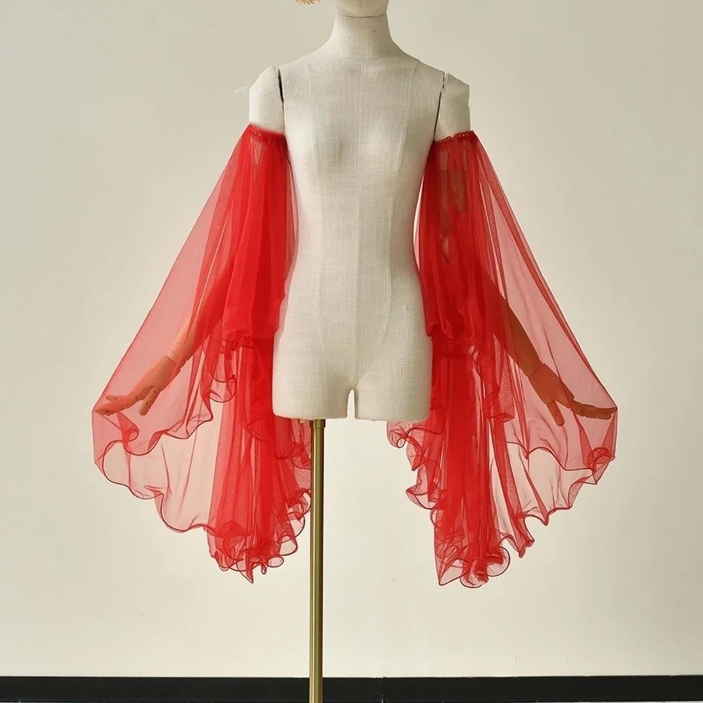 Detachable Chiffon Flare Sleeves