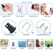 Plastic Refillable Spray Bottles — 30 mL, Selected 5- or 10-Piece Pack