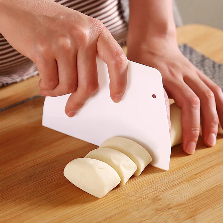 Polypropylene Dough and Bowl Scraper — 13 × 9 cm