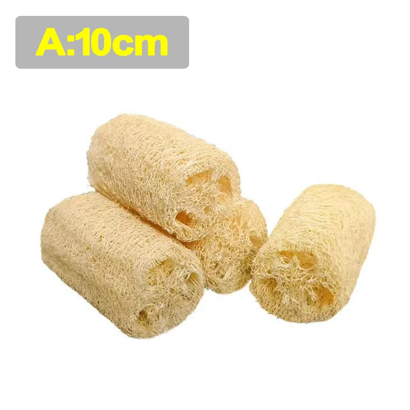 Natural Loofah Luffa Sponge Biodegradable Strong Cleaning Sponge Long Non-stick Dishwashing Artifact Pot Brush Dish Towels