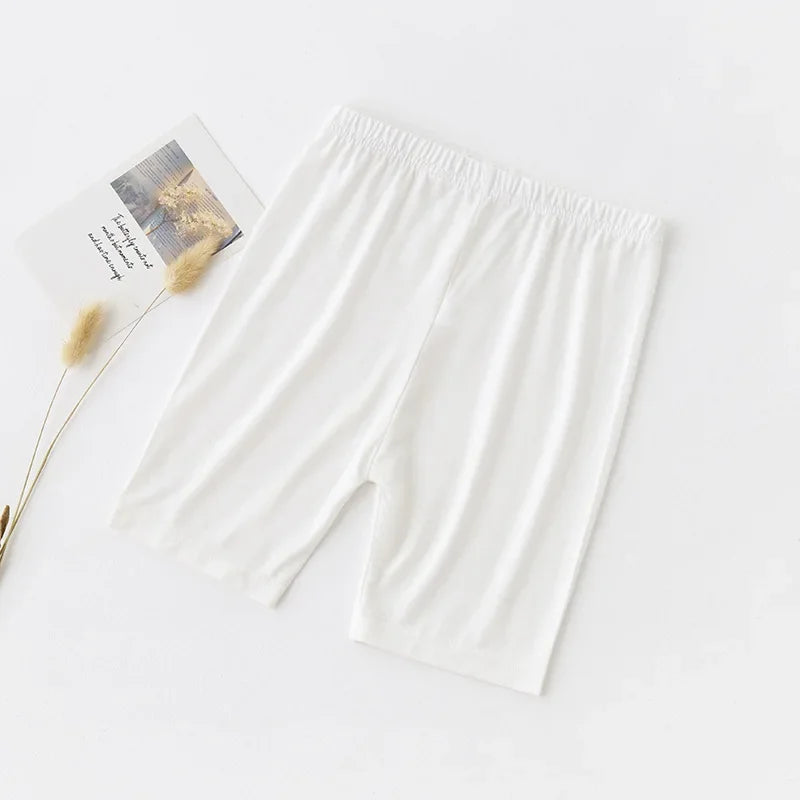 Summer Thin Children Clothing Candy Solid Color Modal Girls Leggings Knne Length Five Casual  Pants for Kids Clothes 2-12 Years