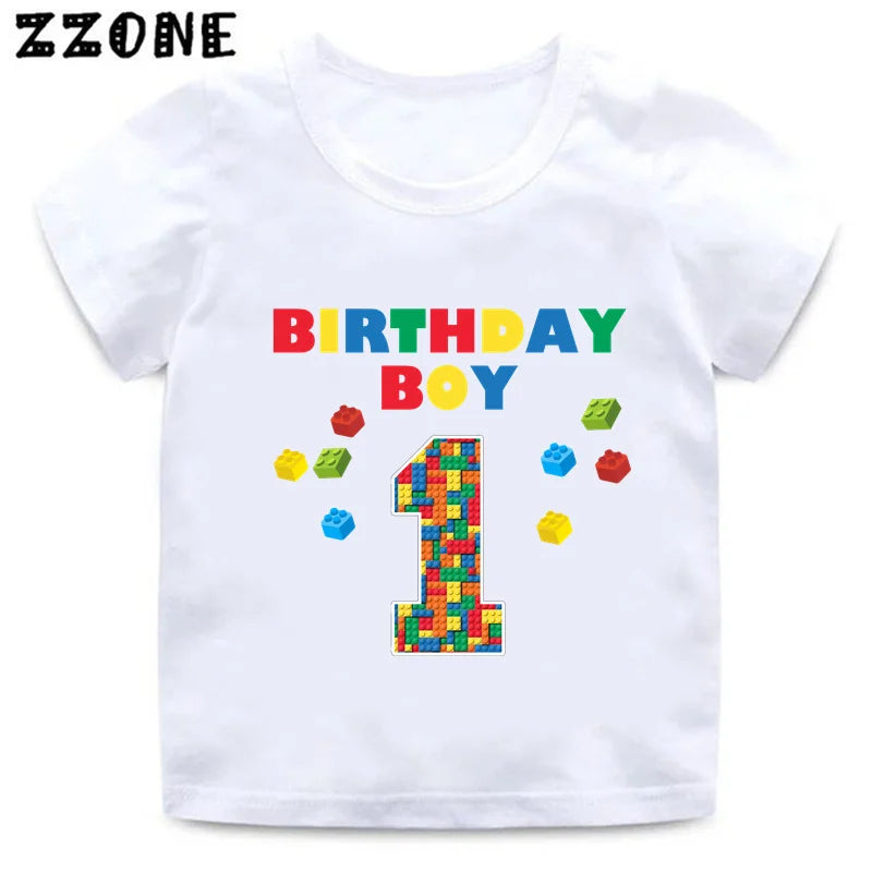 Building Blocks Print Kids T-Shirt
