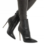 Faux Fur Stiletto Ankle Boots