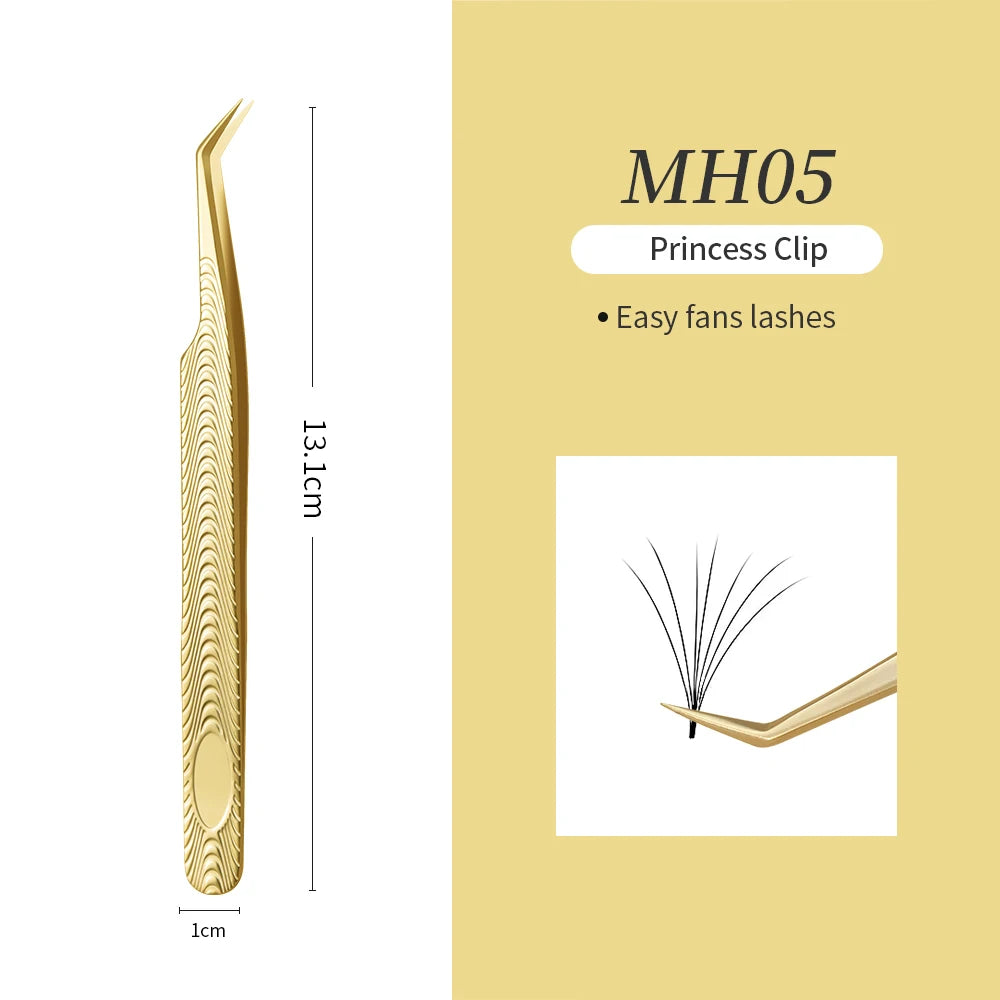 GLAMLASH ESD ST SA Series Anti-static Eyelash Extension Tweezer Curved Lash Tweezer Straight Tip Tweezer Makeup Tool
