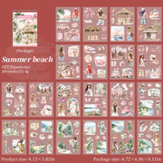 Seasonal Scenery PET Sticker Book — 20 Sheets, Selected Theme
