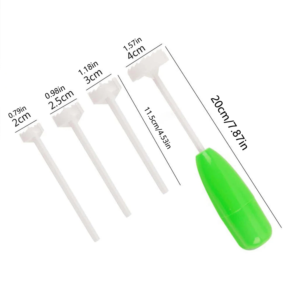 PP/ABS Vegetable Corer Kit — 4 Cutter Sizes, 1 or 2 Sets