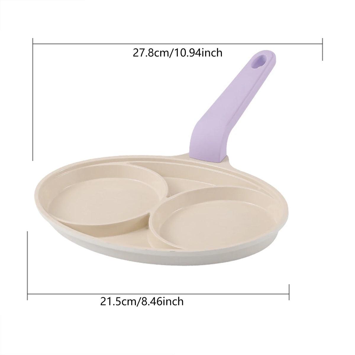 Pancake Pan Non-Stick Fried Egg Pan 4Holes 7 Holes Frying Pan Pancakes Maker for Breakfast Eggs Kitchen Utensils Burger Pan