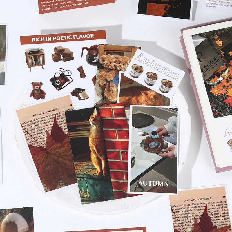 Seasonal Scenery Stickers — 50 or 200 Pieces