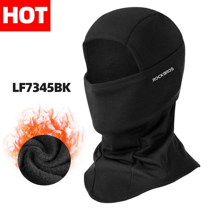 ROCKBROS Men’s Polyester Winter Balaclava — Black, One Size
