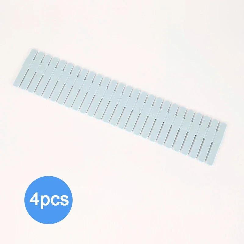 Cut-to-Fit Polypropylene Drawer Dividers — 4 Pieces, 37 × 7 cm