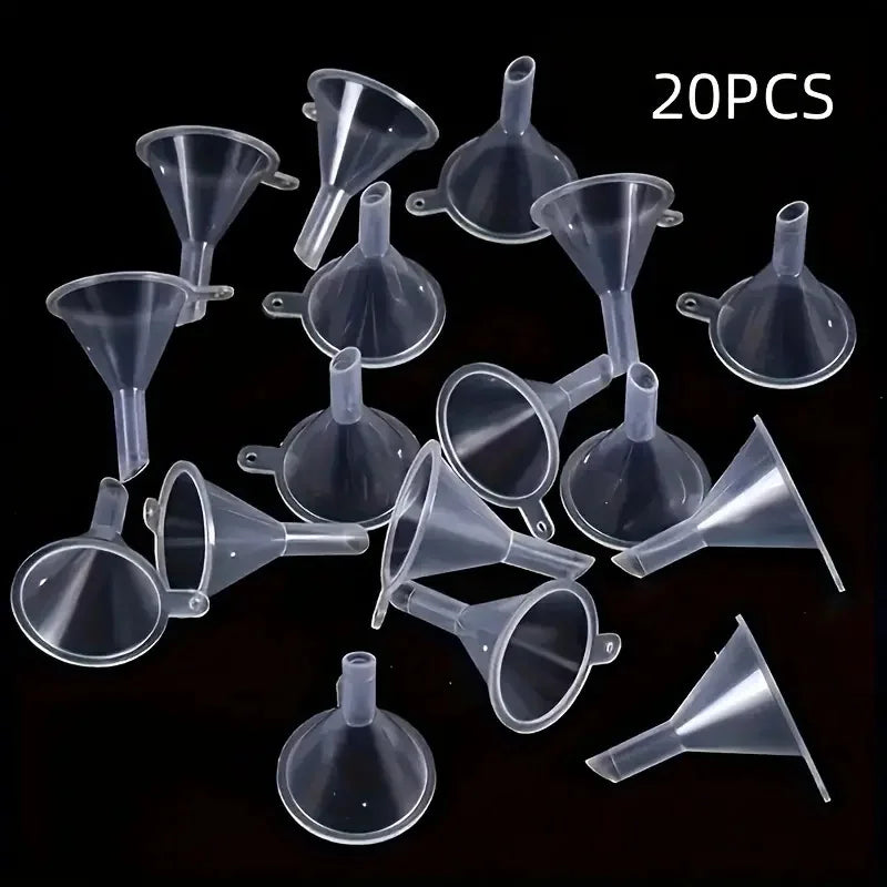 Mini Polypropylene Funnels — Selected 5-, 10-, 20-, 30- or 50-Piece Pack