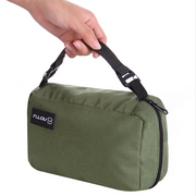Hanging Toiletry Organizer Bag — Green, Foldable Travel Design