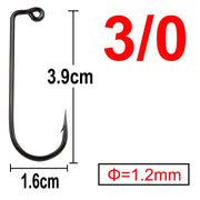100 pcs 90 Degree Jig Fly Tying Strong Wire Saltwater Freshwater Fish Hook Aberdeen jig fishing size 6 4 2 1 1/0 to 4/0#