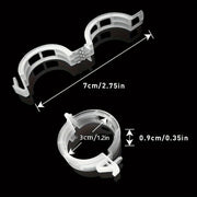 Plastic Plant Support Clips — Green or White, 100 Pieces
