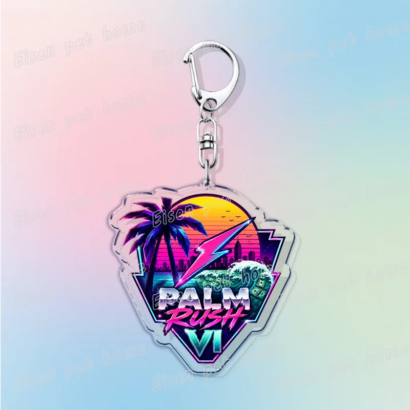 Classic Game Vice City Keychains for Accessories Bag Charm San Andreas Pc Games  Lovers Keyring Jewelry Fans Gifts