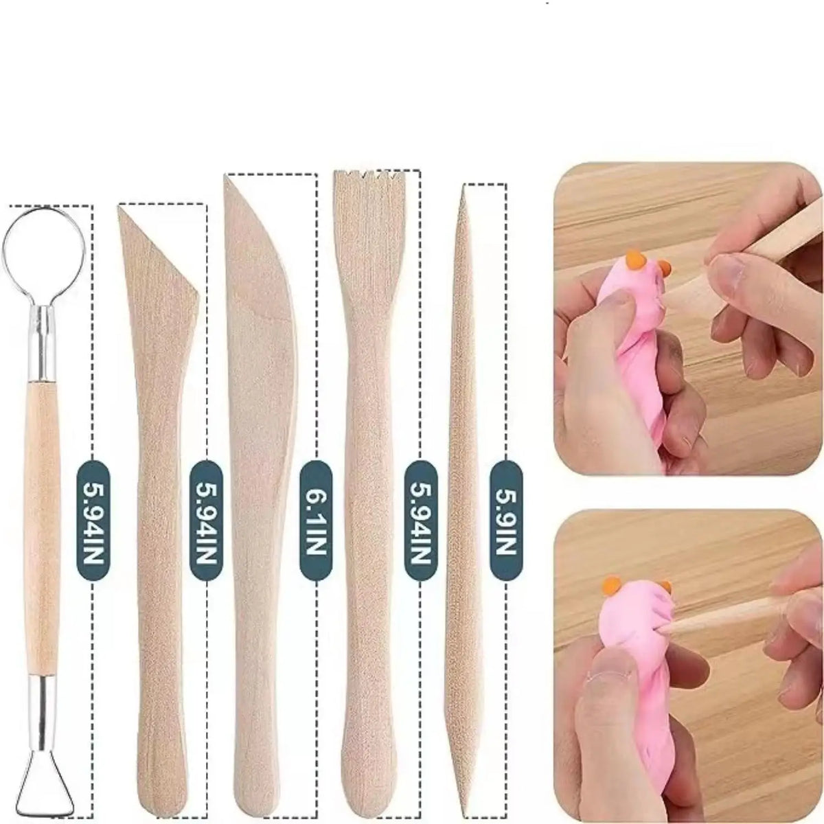 17pcs Pottery Sculpting Tools Set Ceramic Detail texture Shaping Blade Clay Modeling Stainless Steel Tool Kit Carving Hole Punch