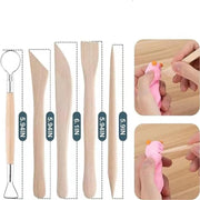 17pcs Pottery Sculpting Tools Set Ceramic Detail texture Shaping Blade Clay Modeling Stainless Steel Tool Kit Carving Hole Punch