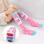Spring Autumn Girls Cotton Ankle Short Lovely Stockings Cartoon Unicorn Kids Child Knee High Socks Infant Baby Over Knee Socks
