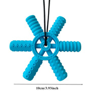 BPA Free Silicone Baby Teether Cartoon Newborn Sensory Chew Necklace Pendant Teething Toys for Autism ADHD Special Care Teethers