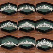 Silver Color Crown and Tiara Wedding Hair Accessories For Women  Crown For Bridal Crystal Rhinestone Diadema Tiaras Bride Crown