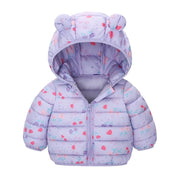 Kids Boys Baby Hooded Lightweight Jacket Cartoon Dinosaur Zipper Coats Girls Autumn Winter Warm Christmas Outerwear 0-5 Year Old