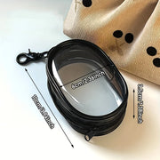 Clear Zipper Travel Pouch with Clip — Selected 1- or 2-Piece Pack