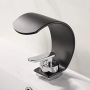 GEGVE Waterfall Washbasin Faucets Mixer Tap Sink Hot&cold Water Hydrant Iron To Sink A Bathtub Bathroom Sink tap tap Black White