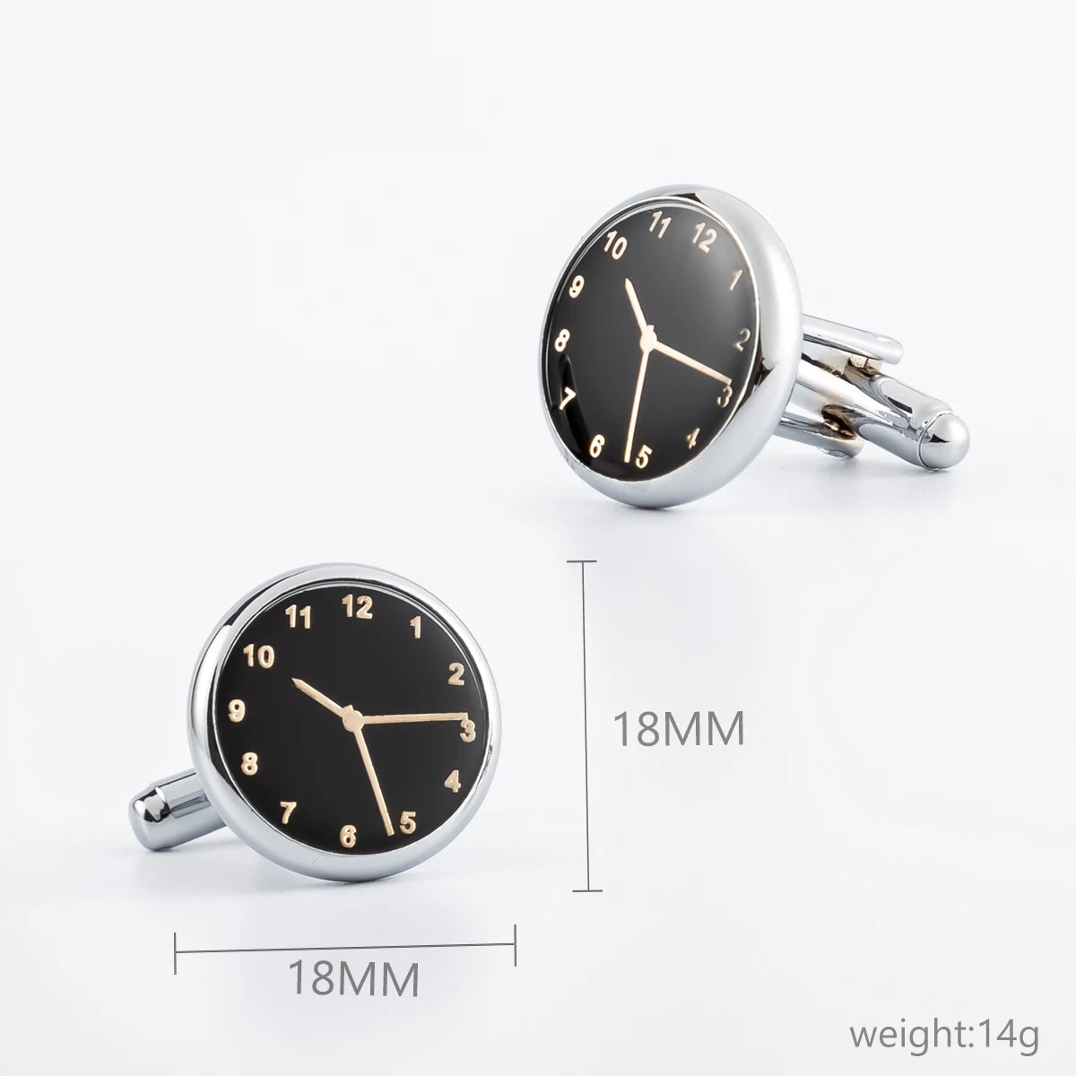 Fashion Man Clock-shaped Round Pattern Shirt Cufflinks Luxury Wedding Guests Gifts Fashion Jewelry Men Cuffs Factory Wholesale
